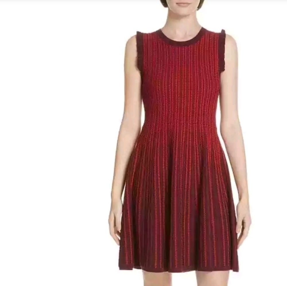 Kate Spade Deep Red Sweater Dress Extra Small